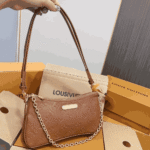 Louis Vuitton Liv Pochette Cognac Brown - Image 5