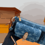 Louis Vuitton Pochette Accessoires Cargo Blue Denim - Image 8
