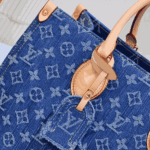 Louis Vuitton OnTheGo Tote Bag Denim Blue - Image 8
