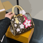Louis Vuitton X Murakami Speedy Bandoulière Cherry Blossom Sakura Brown - Image 2