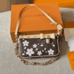 Louis Vuitton x Murakami Pochette Accessoires Sakura Brown - Image 5