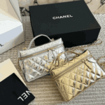 Metallic Silver Vanity Case With Chain - Image 8