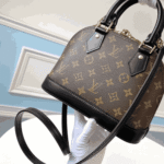 Louis Vuitton Alma BB Bag Monogram Canvas Black - Image 3