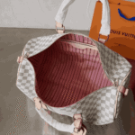 Louis Vuitton Keepall Bandoulière Travel Bag Beige - Image 2