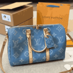 Louis Vuitton Keepall Bandoulière Denim Blue - Image 2