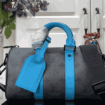 Louis Vuitton Keepall Bandoulière 25 Monogram Eclipse Reverse Turquoise - Image 5