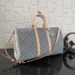 Louis Vuitton Keepall Bandoulière 45 Cloudy Gray Monogram Denim - Image 5