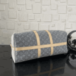 Louis Vuitton Keepall Bandoulière 45 Cloudy Gray Monogram Denim - Image 6