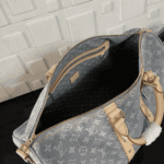 Louis Vuitton Keepall Bandoulière 45 Cloudy Gray Monogram Denim - Image 7