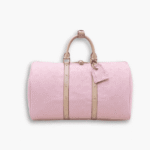 Louis Vuitton Keepall Bandoulière Denim Pink