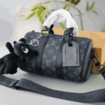 Louis Vuitton Keepall Bandoulière Monogram Eclipse Black - Image 3
