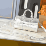 Louis Vuitton Keepall Bandoulière Monogram Miroir Silver - Image 4