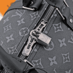 Louis Vuitton Keepall Bandoulière Monogram Black Silver - Image 5