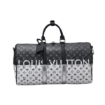 Louis Vuitton Keepall Bandoulière Monogram Black Silver