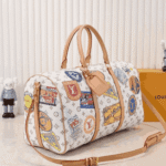 Louis Vuitton Keepall Bandoulière Monogram Dune Coated Canvas - Image 4
