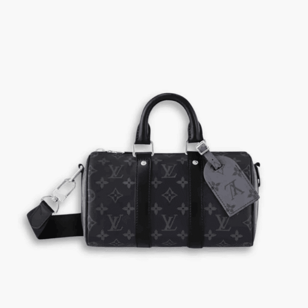 Louis Vuitton Keepall Bandoulière Monogram Eclipse Black