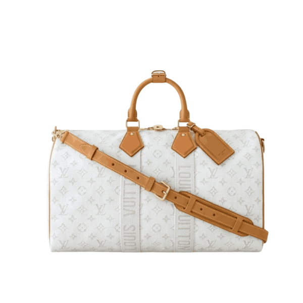Louis Vuitton Keepall Bandoulière Off White Monogram Heritage