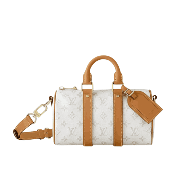 Louis Vuitton Keepall Bandoulière Off White Monogram Heritage
