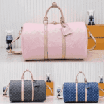 Louis Vuitton Keepall Bandoulière Denim Pink - Image 3