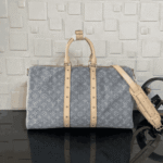Louis Vuitton Keepall Bandoulière 45 Cloudy Gray Monogram Denim - Image 2