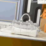 Louis Vuitton Keepall Bandoulière Monogram Miroir Silver - Image 6