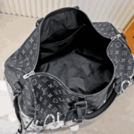 Louis Vuitton Keepall Bandoulière Monogram Black Silver - Image 7