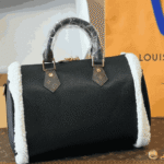 Louis Vuitton Monogram Teddy Speedy Bandouliere Black - Image 3