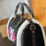 Louis Vuitton Monogram Teddy Speedy Bandouliere Black - Image 5