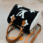 Louis Vuitton Monogram Teddy Speedy Bandouliere Black White - Image 8