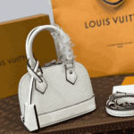 Louis Vuitton Nano Alma Bag White Quartz Epi Leather - Image 3