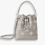 Louis Vuitton Nano Noé Bag Brume Gray and White Quartz