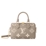 Louis Vuitton Speedy Bandoulière Gray Crème Beige
