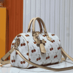 Louis Vuitton X Takashi Murakami Monogram Cerise Speedy White - Image 3