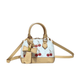 Louis Vuitton X Takashi Murakami Monogram Cerise Alma BB White