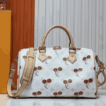 Louis Vuitton X Takashi Murakami Monogram Cerise Speedy White - Image 4
