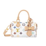 Louis Vuitton X Takashi Murakami Nano Speedy White Multicolored