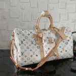 Louis Vuitton x Takashi Murakami Keepall Bandoulière Monogram White - Image 2