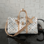 Louis Vuitton x Takashi Murakami Keepall Bandoulière Monogram White - Image 3