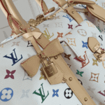 Louis Vuitton x Takashi Murakami Keepall Bandoulière Monogram White - Image 4