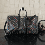 Louis Vuitton x Takashi Murakami Keepall Bandoulière Black - Image 2