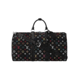 Louis Vuitton x Takashi Murakami Keepall Bandoulière Black
