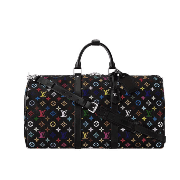 Louis Vuitton x Takashi Murakami Keepall Bandoulière Black Multicolored