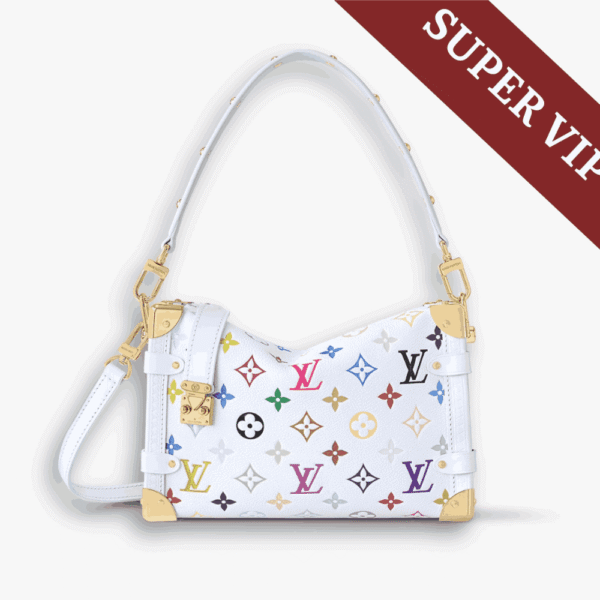 Louis Vuitton x Murakami Side Trunk MM Bag White