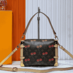 Louis Vuitton x Takashi Murakami Monogram Cerise Side Trunk MM Brown - Image 2