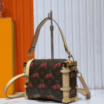 Louis Vuitton x Takashi Murakami Monogram Cerise Side Trunk MM Brown - Image 4