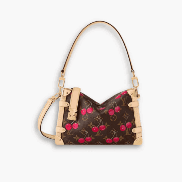 Louis Vuitton x Takashi Murakami Monogram Cerise Side Trunk MM Brown